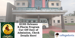 KUHS BPharm Cut Off Date Released